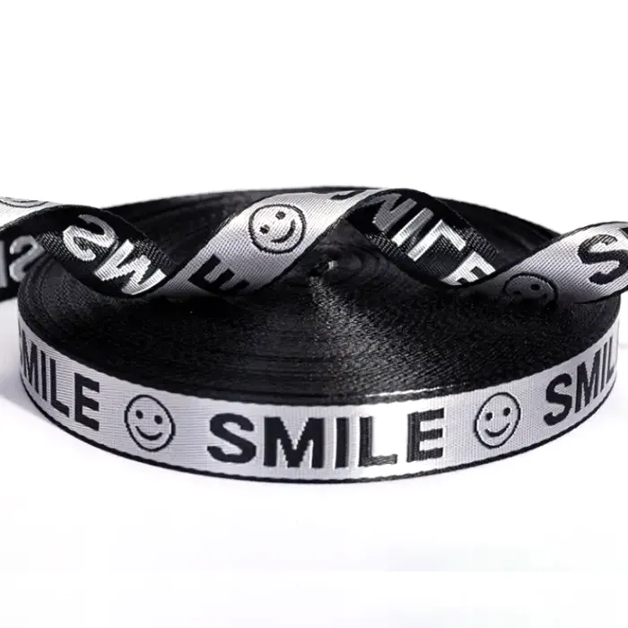 Żakardowa tkana wstążka